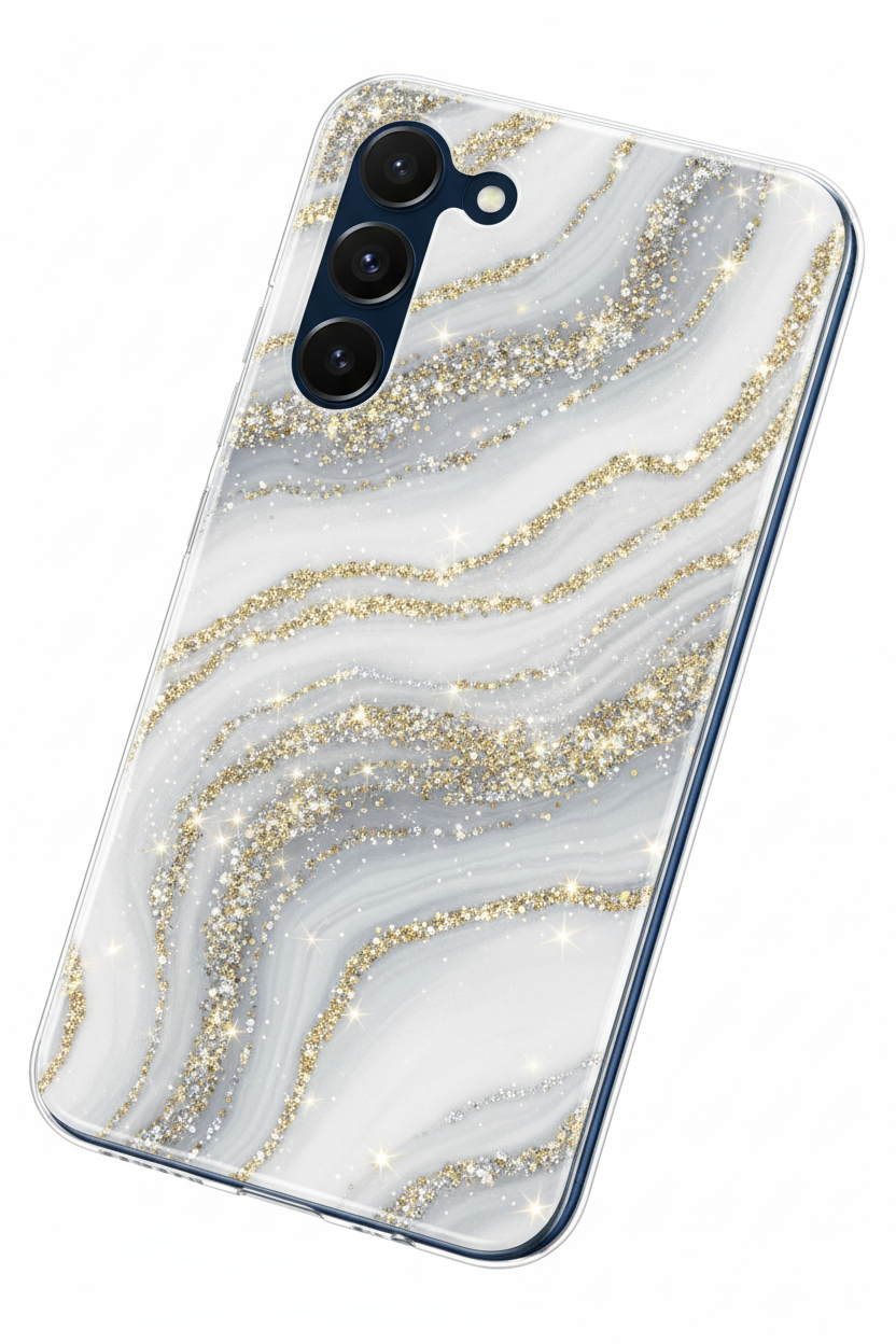 Glittery Marble Phone Case